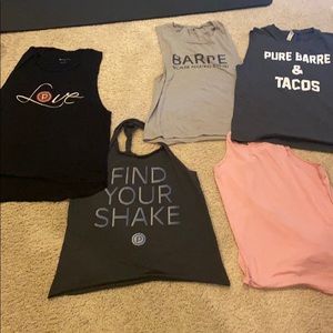 Bundle of Pure Barre workout tanks